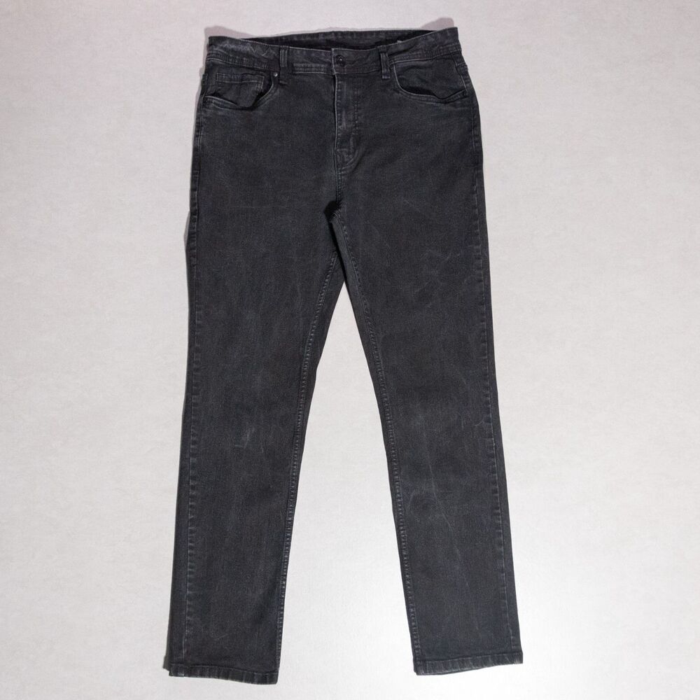 The Perfect Jean NYC Slim Thick Faded Black Stretch Denim Jeans Men's 33x30.5